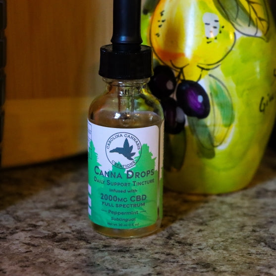 Canna Drops full spectrum Daily Support 2000mg tincture - Carolina Cannabis Creations