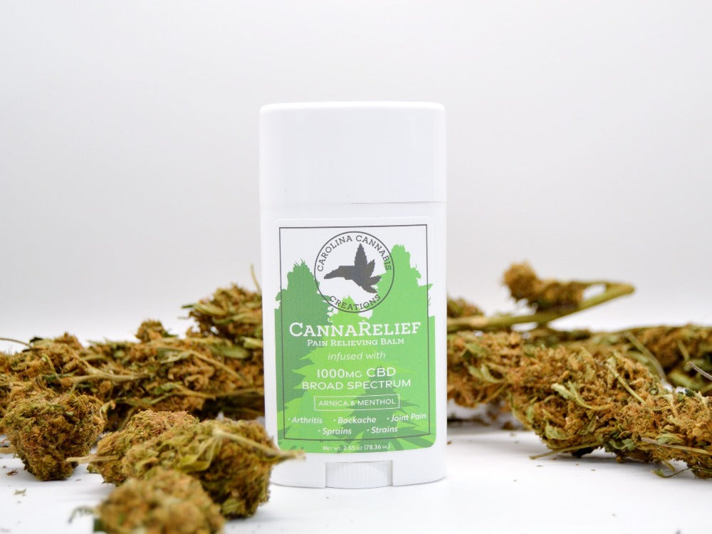 CannaRelief 1000mg Pain Relieving Balm - Carolina Cannabis Creations