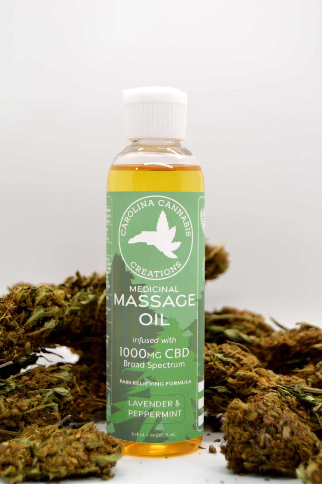 Medicinal Massage Oil 1000mg - Carolina Cannabis Creations
